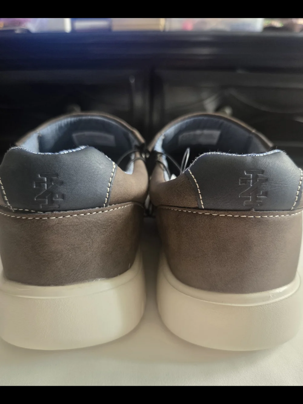 IZOD Men's Brown Slip-On Memory Foam Casual Loafers